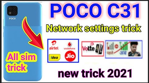 poco c31 Network problem / how to solve network and emergency problem poco c31