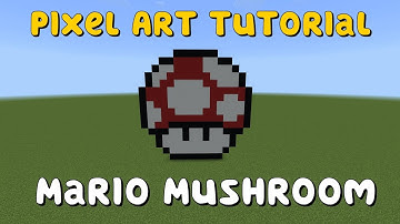 Minecraft Pixel Art - Mario Mushroom