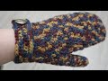 かぎ針編み【おしゃれベルト付きのミトン】セリア毛糸  編み方 Crochet Mittens