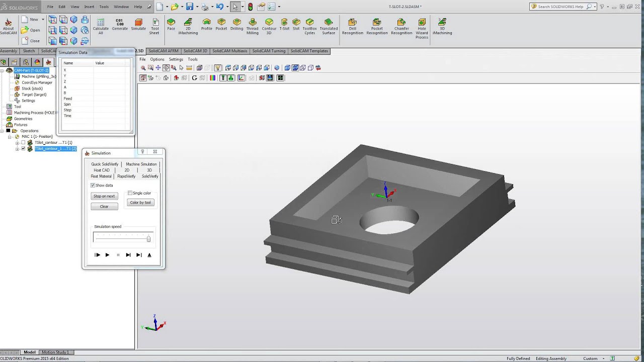 T-Slot: Levels and Technology Finish Milling