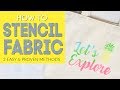 How to Stencil Fabric (2 easy and proven methods)