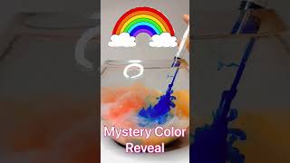 Watch colors mix in water🤷♀️😍???#shorts#experiment#satisfying #frozen #inkora