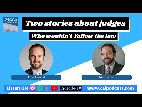 Two stories about judges who wouldn't follow the law