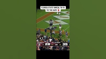 The throw and catch to send FSU-UVA to overtime 🏈