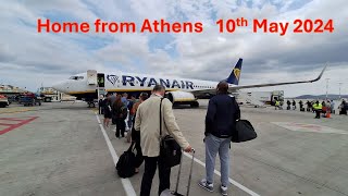 Flight home from Athens 10th May 2024