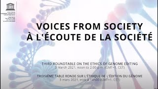 Roundtable on the Ethics of Genome Editing: Voices from Society (English version)