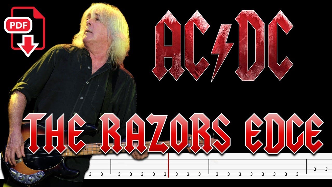 AC/DC - The Razors Edge (🔴Bass Tabs | Notation) @ChamisBass #chamisbass ...