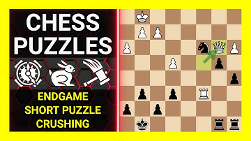 Chess Puzzles to Practice. Themes: Endgame, Short puzzle, Crushing. Learn Chess