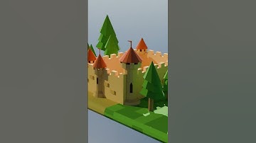 Castle model using blender 3d  #roblox #games #blender #blender3d
