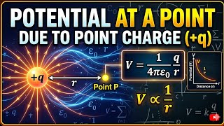 12th Ch.-2 🔴 Potential at a point due to point charge (किसी बिंदु पर बिंदु के कारण विभव)#sunnysir