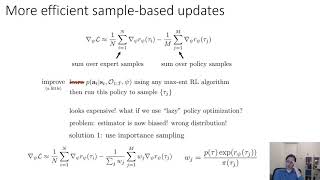 CS 285: Lecture 20, Inverse Reinforcement Learning, Part 3