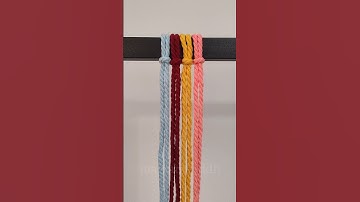 Macrame Knot Pattern Tutorial #Shorts | Easy & Beautiful DIY Design