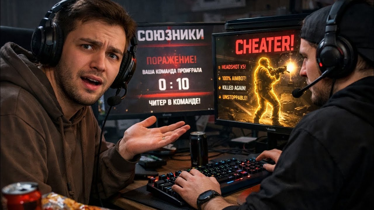 Я сыграл в союзники но в моей команде был ЧИТЕР'я играл без голоса