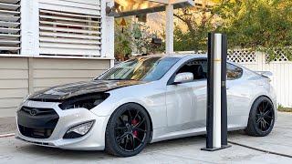 Ultimate Wrap Makeover | Genesis Coupe 3 Wrap Colors | Real Time Bumper Wrapping