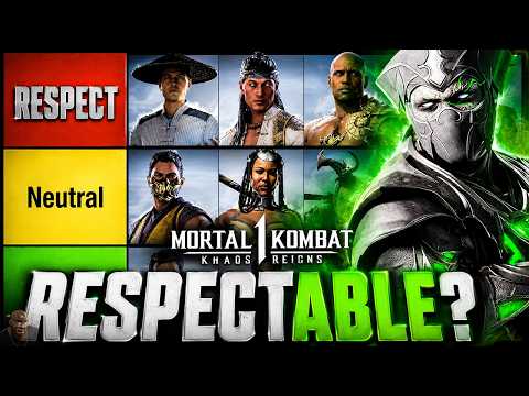 Ranking Every MK1 Character By How Much I Respect Them