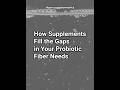 How Supplements Fill the Gaps