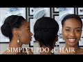 ELEGANT CLASSY SIMPLE FLAT TWIST UPDO ON 4C NATURAL HAIR