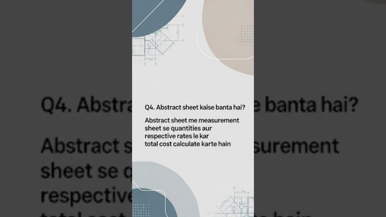Abstract sheet kaise banate hain?? 