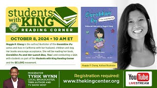 Students with King | Reading Corner with Maggie P. Chang