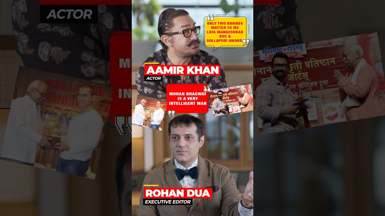 Aamir Khan on RSS Chief Mohan Bhagwat & His Two Special Awards | Rohan Dua | Catch the Stars