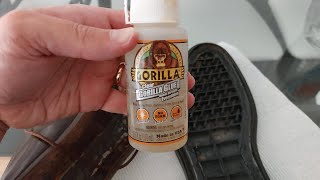 Glue Your Shoe With Gorilla Glue! Fix a Shoe That Has Come Apart At The Sole. Gorilla Glue WORKS!