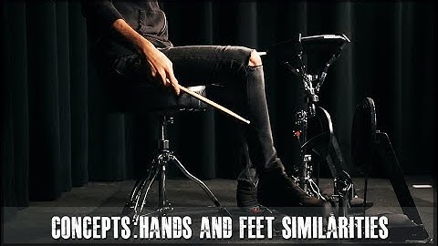 JamesPayneDrums.com - Similarities between hands and feet drum technique free drum lesson preview