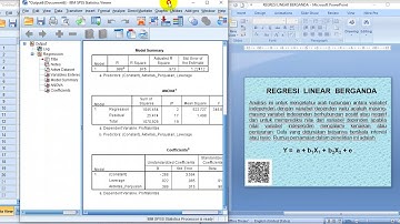 Tutorial analisis regresi linear berganda menggunakan SPSS