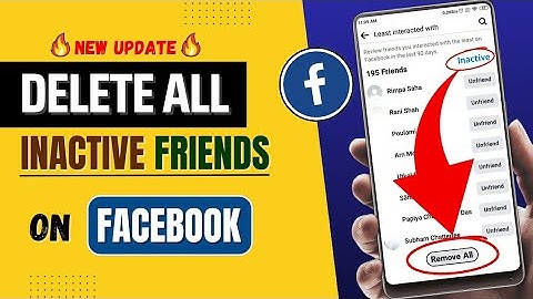How To Remove All Inactive Friends On Facebook