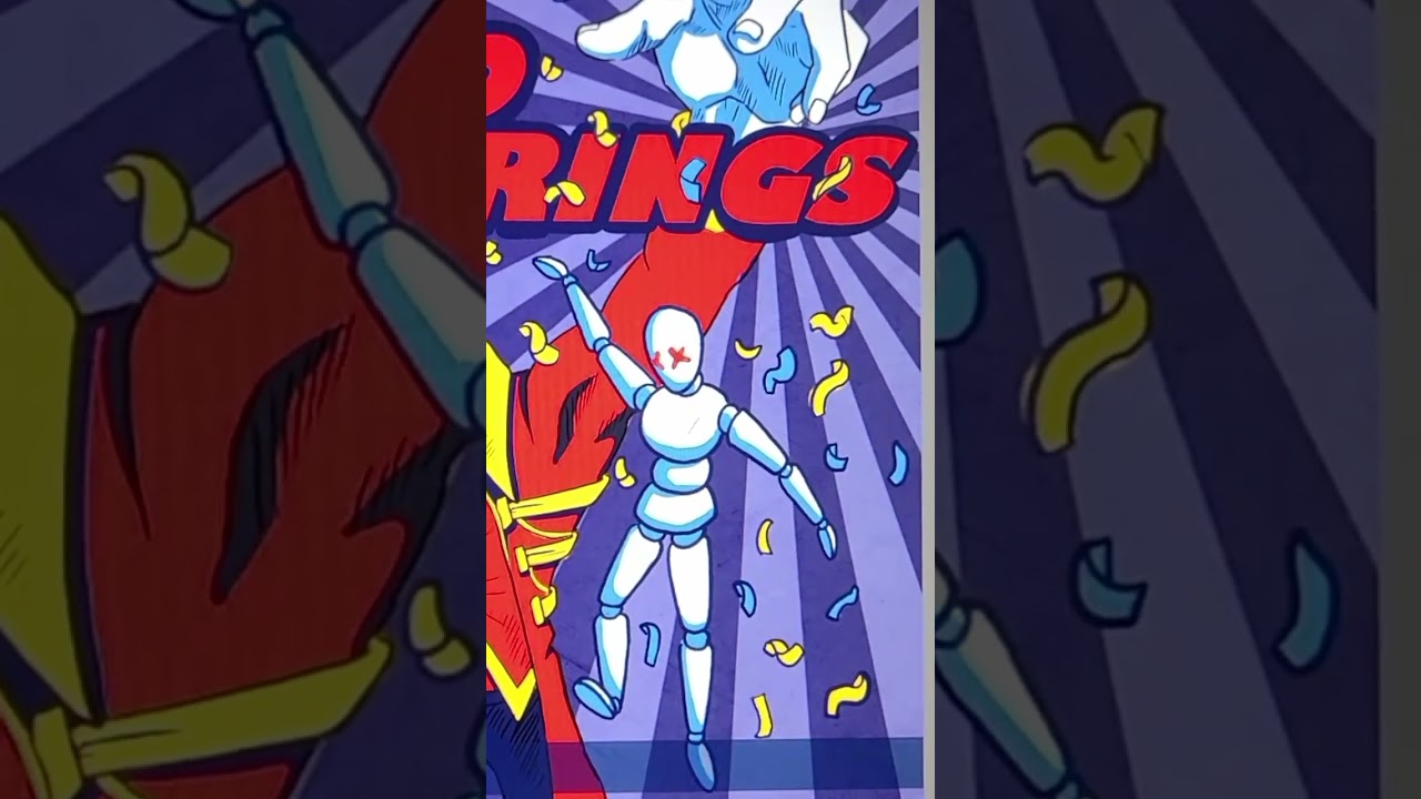 I drew a comic book design for "No Strings" by Confetti