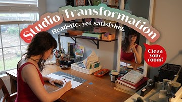 Art Studio Tour | Decluttering, Organizing & Refreshing My Creative Space
