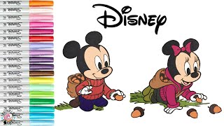 Disney Babies Coloring Book Pages Minnie Mouse Mickey Mouse Donald Duck and Pluto