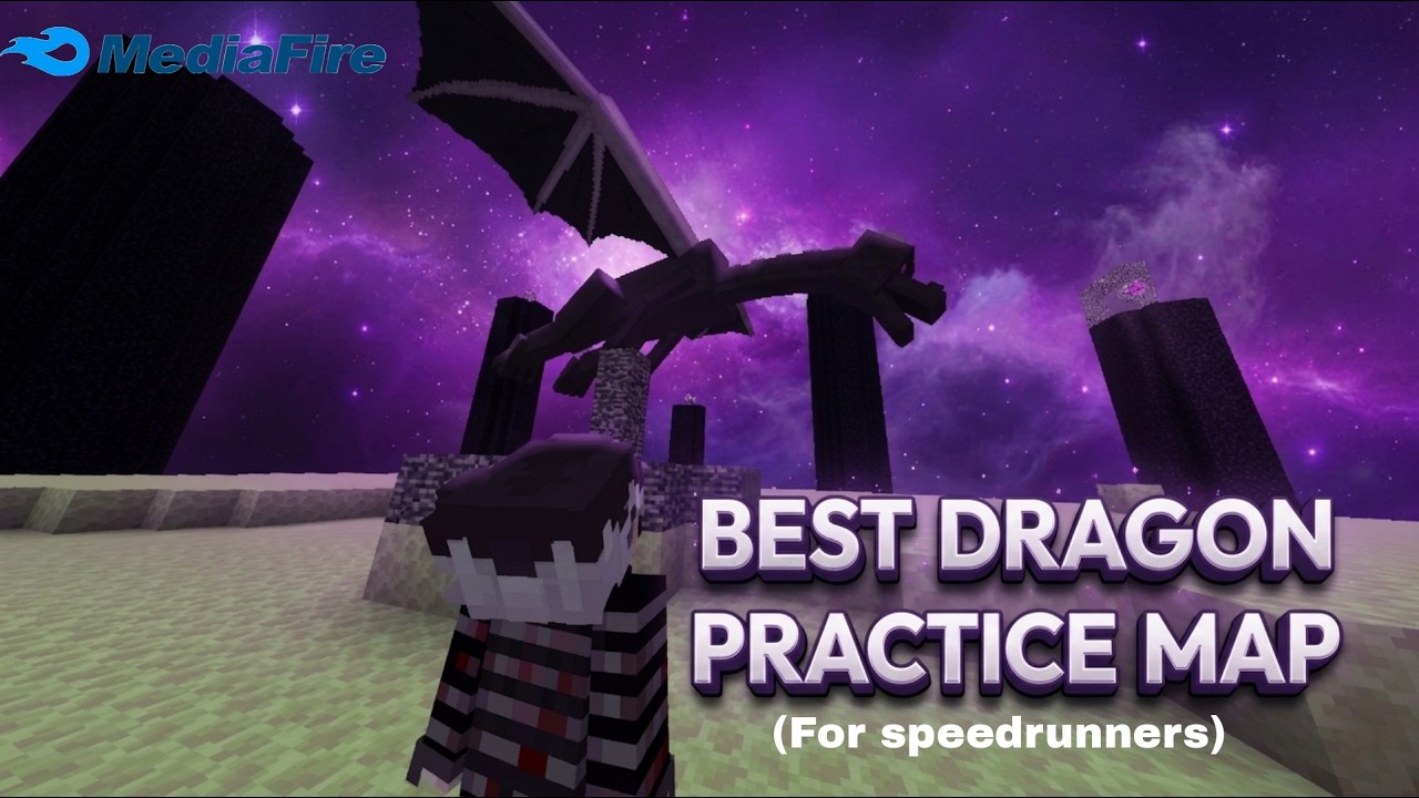 Best Ender Dragon Practice Map For Minecraft bedrock/pocket - YouTube