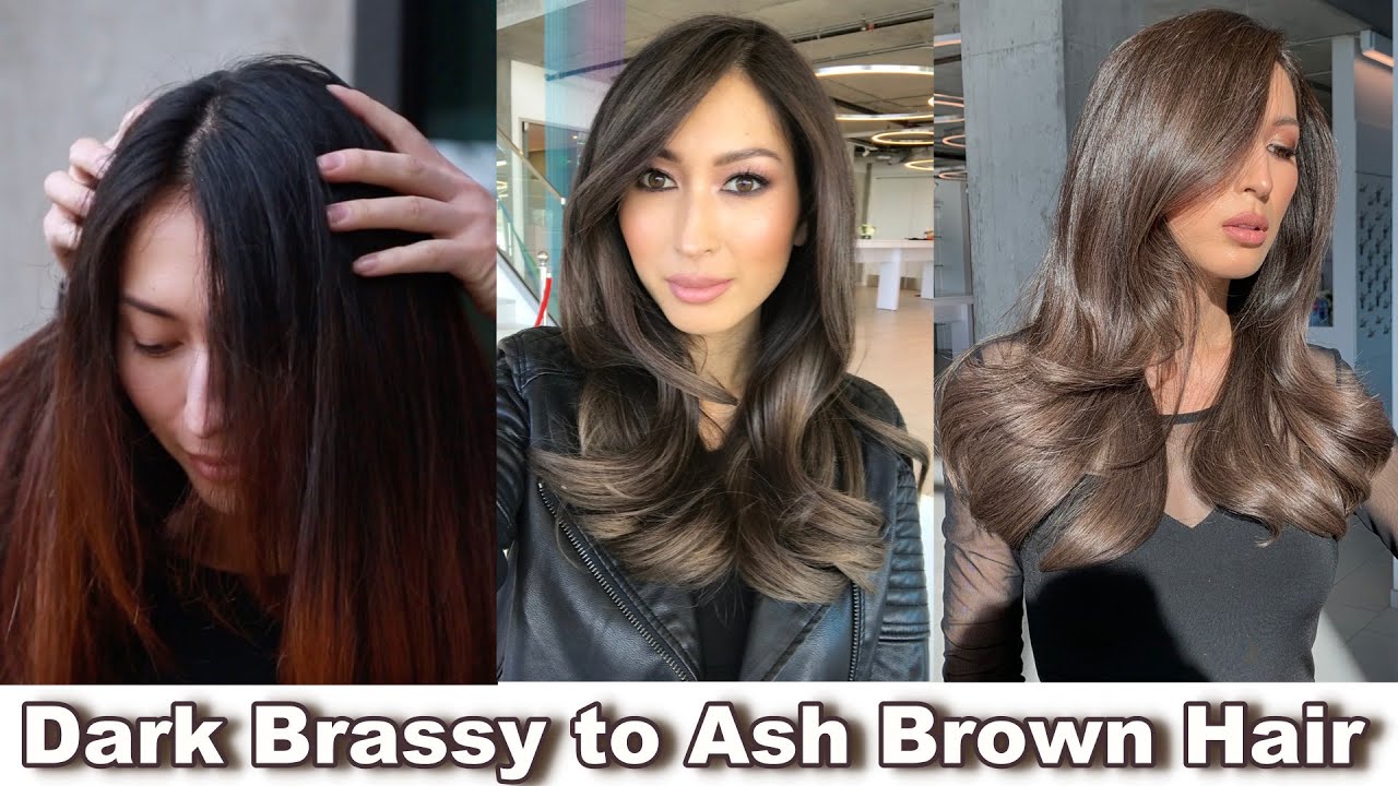 Perfect ASH BROWN for DARK HAIR - YouTube