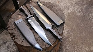 Making fighter knife scabbards part 2