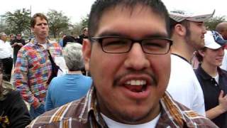 Getting ready for the Bill Clinton rally in Beaumont Texas