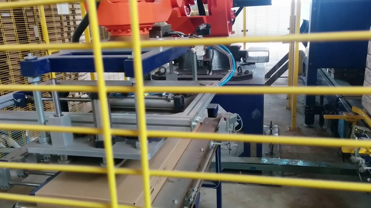 IKEA Furniture  carton packing machine +Robot Palletizer