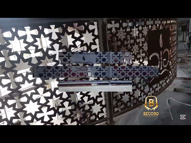 Modern Laser Cut Stainless Gate