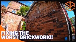 WORST BRICKWORK EVER !MADE GOOD 🧱🧱👌🏽👍🏽