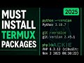 Must Install Termux Packages (2025)| Setup before Tools | Hackie