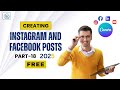 Creating Instagram And Facebook Posts || 2025