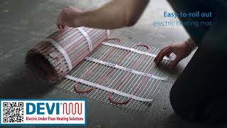 DEVI electric heating mats are great for tiled floors in bathrooms or living spaces