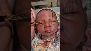 Adding eyelashes to a baby - new technique!