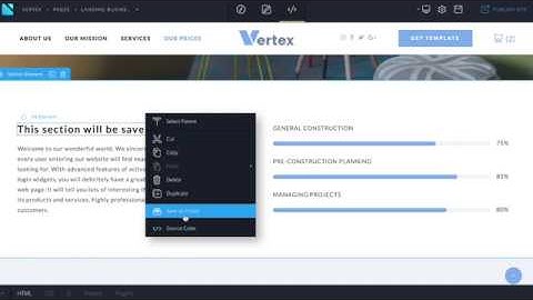 Novi Builder. Preset Building Tools