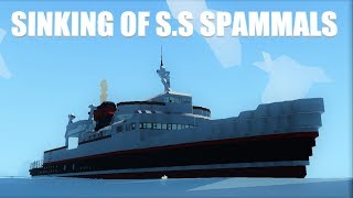 S.S Spammals Sinking Timelapse | Stormworks: Build and Rescue