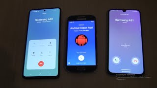 Over the Horizon Incoming call&Outgoing call at the Same time Samsung Galaxy A51+A40+S4 mini