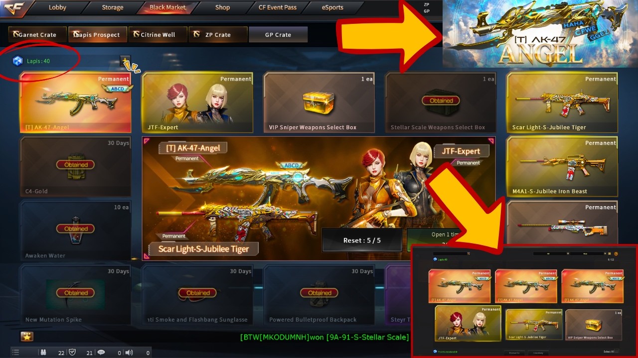 Crossfire West : WINNING VIP [T] AK-47-Angel & Kar98K Spending 70k ZP 🔥 ! - Lapis Prospect