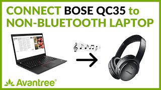 instant Systematisch Orkaan Connect Bose QC35 to a Computer or Laptop that doesn't have Bluetooth -  YouTube