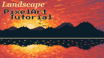 Step-By-Step Landscape Pixelart Tutorial.