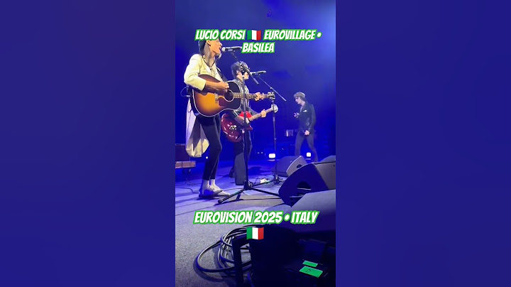 Lucio Corsi 🇮🇹 • LIVE • Eurovillage (Eurovision 2025) #eurovision2025