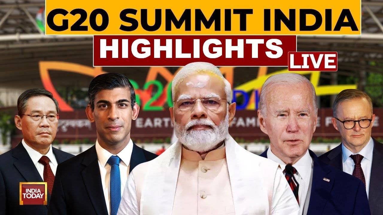G20 Summit Live: G20 India 2023 | G20 Summit 2023 India live | Biden, Rishi Sunak, Modi | G20 LIVE
